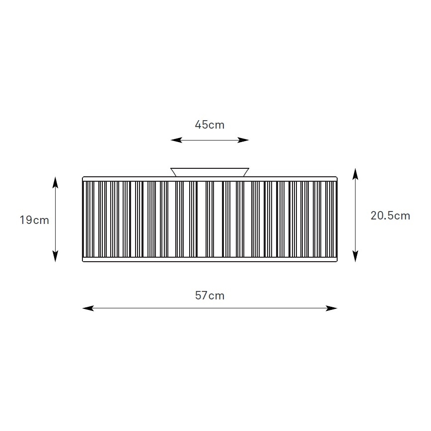 Markslöjd 109133 - Plafoniera LUX 3xE27/60W/230V Ø 57 cm lino