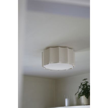 Markslöjd 109134 - Plafoniera OLEA 2xE27/11W/230V Ø 35 cm lino