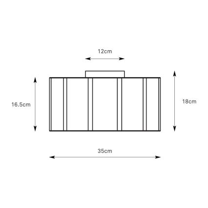 Markslöjd 109134 - Plafoniera OLEA 2xE27/11W/230V Ø 35 cm lino