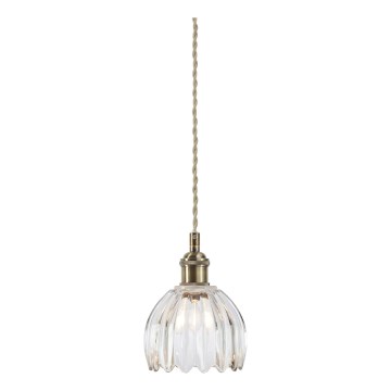 Markslöjd 109136 - Lampada a sospensione su cavo GOTA 1xE14/40W/230V ottone/trasparente