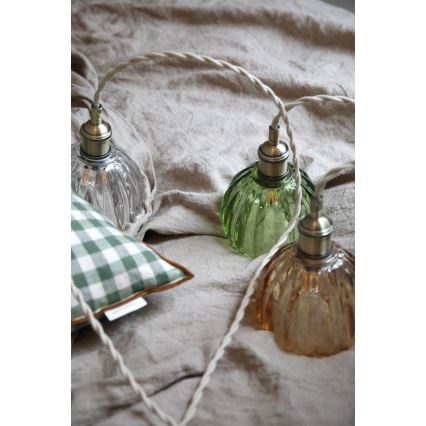 Markslöjd 109136 - Lampada sospesa su cavo GOTA 1xE14/40W/230V Ø 13 cm ottone/trasparente