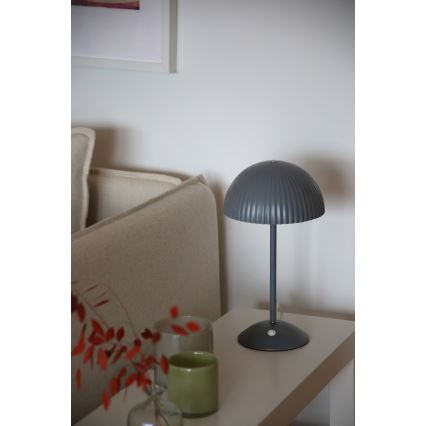 Markslöjd 109139 - Lampada da tavolo ZIN 2xG9/20W/230V grigia