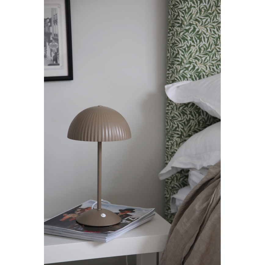 Markslöjd 109141 - Lampada da tavolo ZIN 2xG9/20W/230V beige