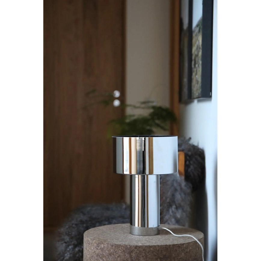 Markslöjd 109144 - Lampada da tavolo CORIN 1xE27/60W/230V cromo lucido