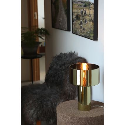 Markslöjd 109145 - Lampada da tavolo CORIN 1xE27/60W/230V dorata