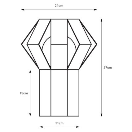 Markslöjd 109147 - Lampada da tavolo OCTA 1xE27/60W/230V crema