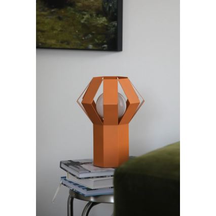Markslöjd 109149 - Lampada da tavolo OCTA 1xE27/60W/230V arancione