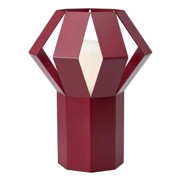 Markslöjd 109150 - Lampada da tavolo OCTA 1xE27/60W/230V bordeaux