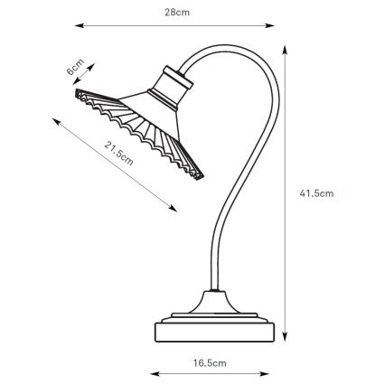 Markslöjd 109151 - Lampada da tavolo NOVIA 1xE27/60W/230V nero/grigio fumé