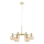 Markslöjd 109153 - Lampadario sospeso a cavo AMBRA 6xE14/40W/230V Ø 75 cm oro/beige fumé