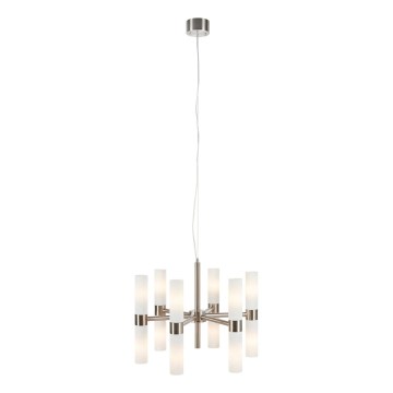 Markslöjd 109154 - Lampadario a sospensione con cavo ELARA 12xE14/40W/230V Ø 60 cm, cromo opaco