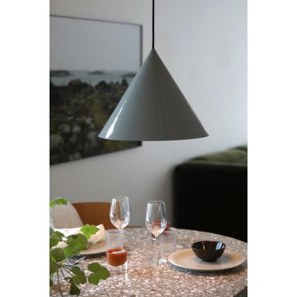 Markslöjd 109162 - Lampadario a sospensione su cavo TIP 1xE27/60W/230V Ø 37,5 cm grigio