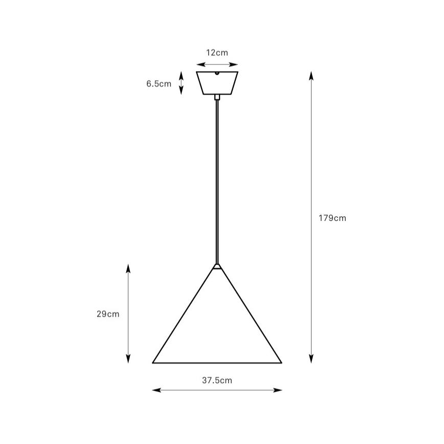 Markslöjd 109162 - Lampadario a sospensione su cavo TIP 1xE27/60W/230V Ø 37,5 cm grigio