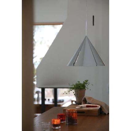Markslöjd 109163 - Lampadario a sospensione con cavo TIP 1xE27/60W/230V diam. 37,5 cm cromo lucido