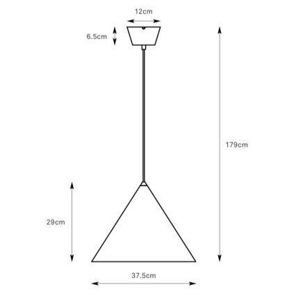 Markslöjd 109163 - Lampadario a sospensione con cavo TIP 1xE27/60W/230V diam. 37,5 cm cromo lucido