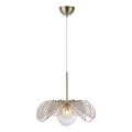 Markslöjd 109169 - Lampadario a sospensione su cavo STYRKA 1xE27/40W/230V, Ø 63 cm, beige