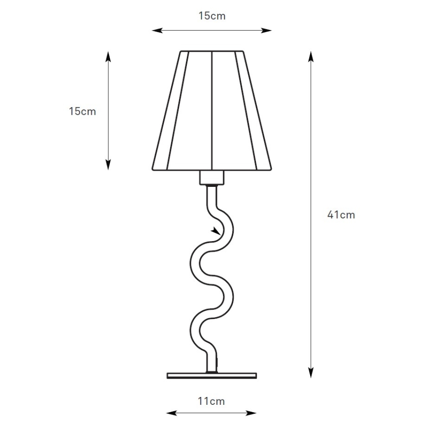 Markslöjd 109171 - Lampada da tavolo VEYA 1xE14/40W/230V lino/nero