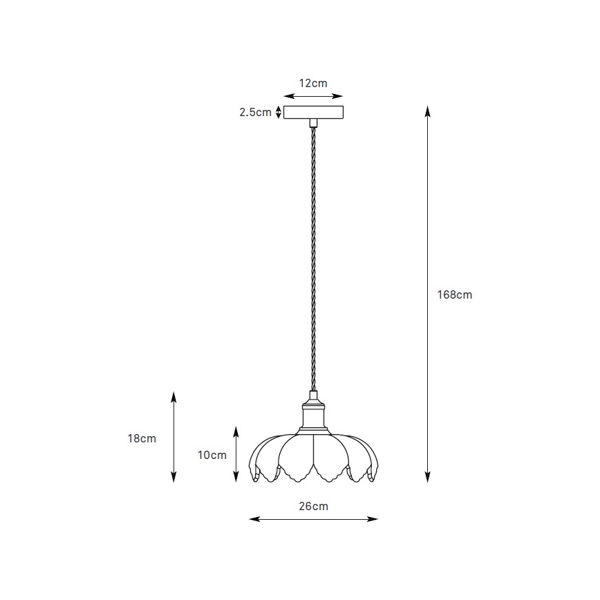 Markslöjd 109177 - Lampadario a cavo KURAGE 1xE27/40W/230V ottone/verde fumé