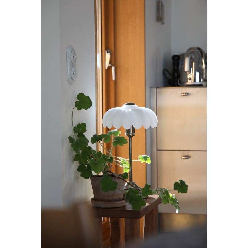 Markslöjd 109179 - Lampada da tavolo KURAGE 1xE27/60W/230V ottone/bianco