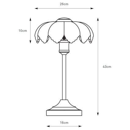 Markslöjd 109179 - Lampada da tavolo KURAGE 1xE27/60W/230V ottone/bianco