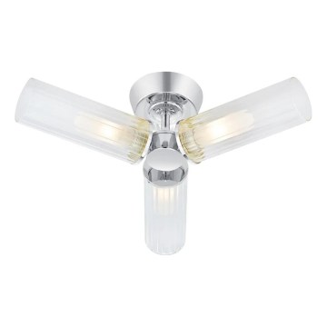 Markslöjd 109237 - Plafoniera da bagno RIMINI 3xG9/20W/230V IP44 cromo lucido