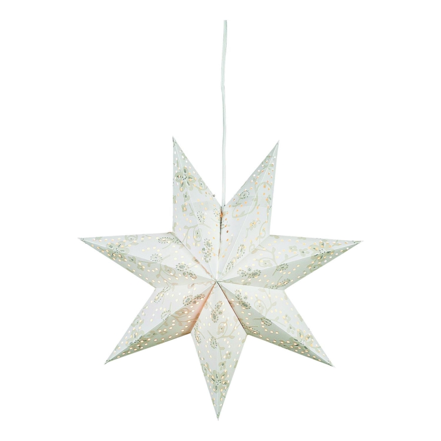 Markslöjd 700118 - Decorazione natalizia ARATORP 1xE14/25W/230V 45 cm bianco