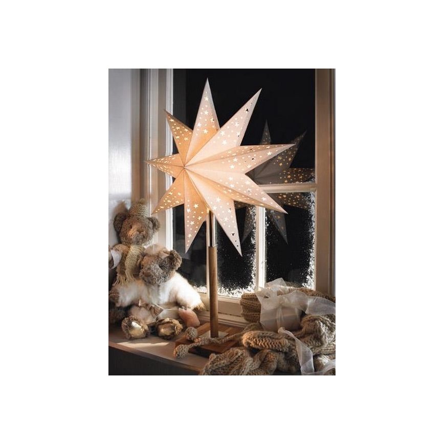 Markslöjd 700323 - Decorazione di Natale SOLVALLA 1xE14/25W/230V bianco 65 cm