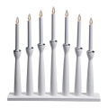 Markslöjd 702232 - Candelabro di Natale MASESKÄR 7xE10/3W/230V bianco