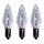 Markslöjd 702323 - SET 3x Lampadina natalizia RESERVLAMPA E10/3W/55V per uso intensivo