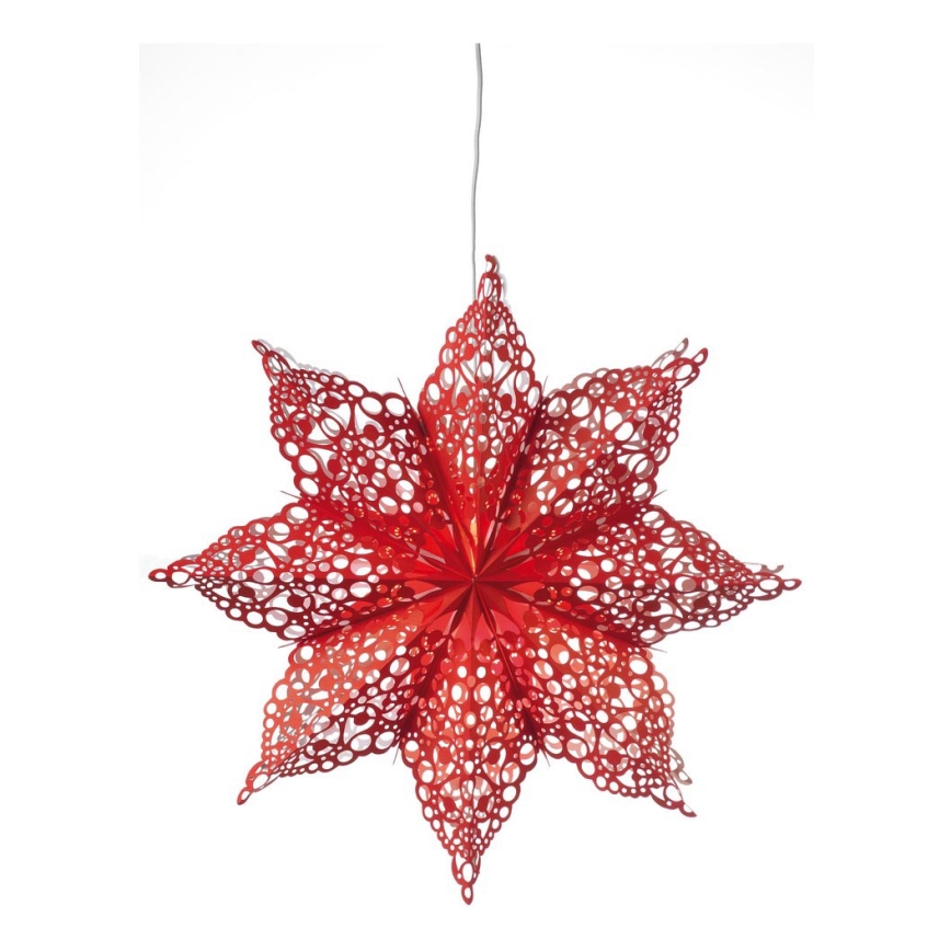 Markslöjd 702561 - Decorazione di Natale  HALL 1xE14/25W/230V rosso 70 cm