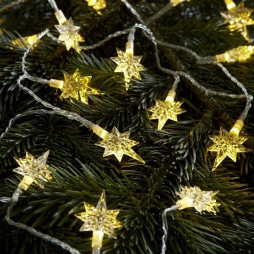 Markslöjd 702935 - Catena luminosa natalizia a LED STJÄRNA 20xLED/3xAA 1,9m bianco caldo