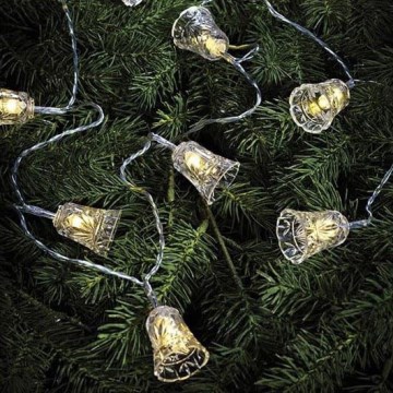 Markslöjd 703237 - Catena luminosa BELL a LED, 10 LED, 2,1 m