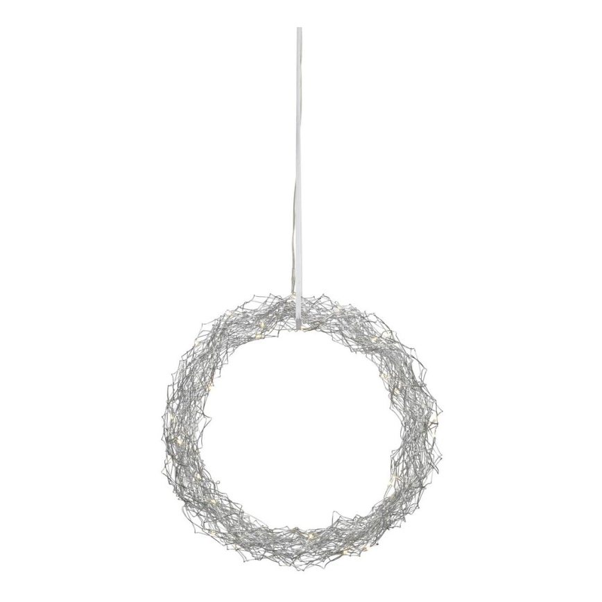 Markslöjd 703442 - Decorazione natalizia LED JULLE 30xLED/0,03W/3xAA argento