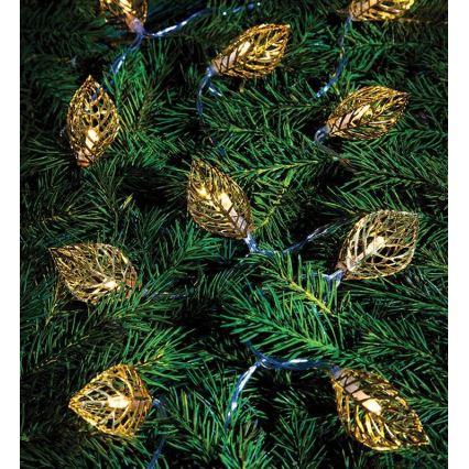 Markslöjd 703859 - Catena luminosa decorativa LED LEAF LED/3xAA 1,85m bianco caldo