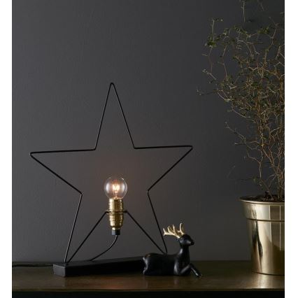 Markslöjd 703935 - Decorazione di Natale RAPP 1xE14/25W/230V nero