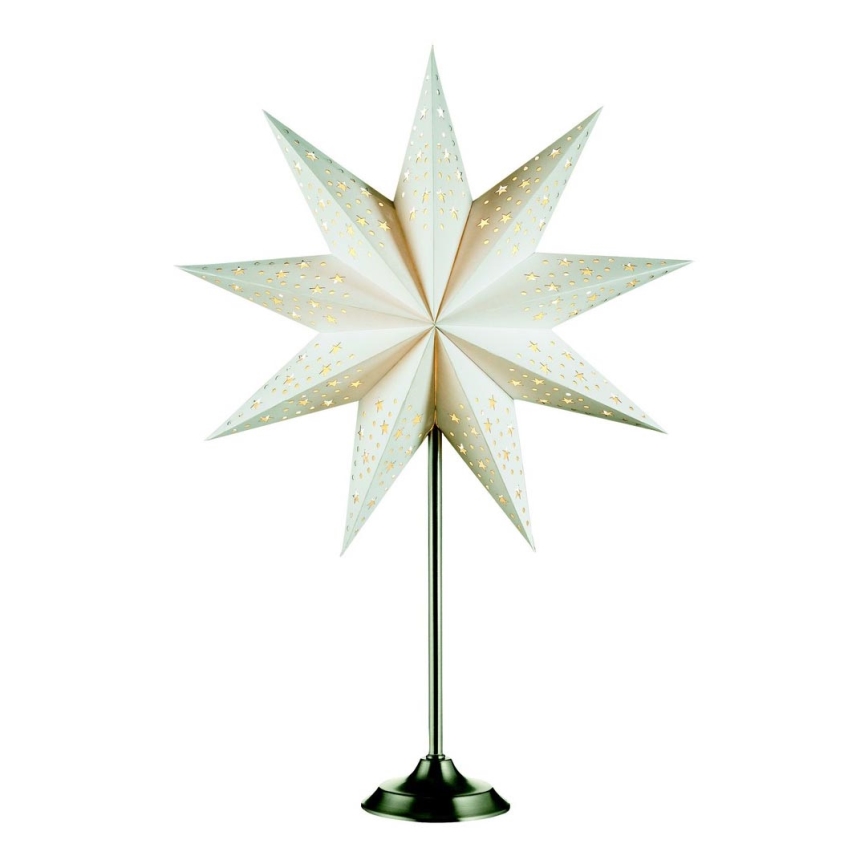 Markslöjd 704116 - Decorazione di Natale SOLVALLA 1xE14/25W/230V bianco 64 cm