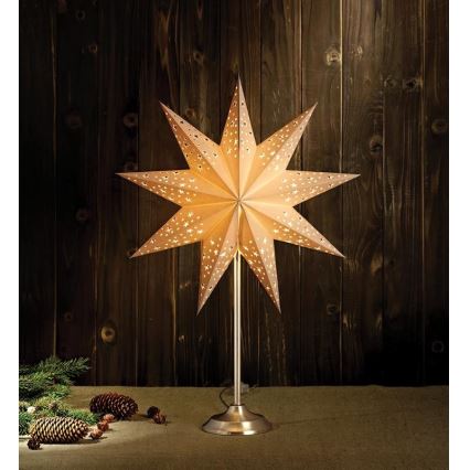 Markslöjd 704116 - Decorazione di Natale SOLVALLA 1xE14/25W/230V bianco 64 cm