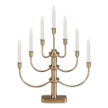 Markslöjd 704415 - Candelabro natalizio GYLLING 7xE10/3W/230V dorato