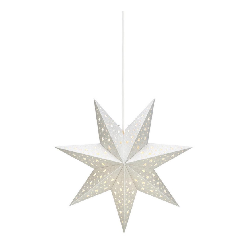 Markslöjd 704416 - Decorazione di Natale SOLVALLA 1xE14/25W/230V argento 45 cm