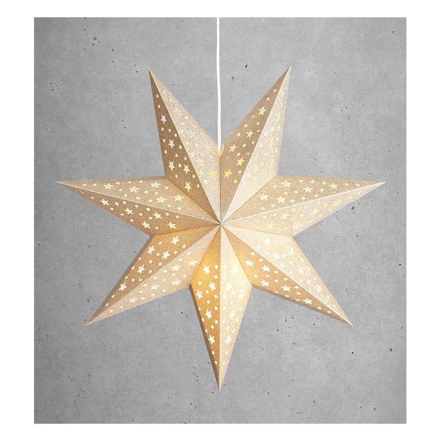 Markslöjd 704419 - Decorazione di Natale SOLVALLA 1xE14/25W/230V oro 45 cm
