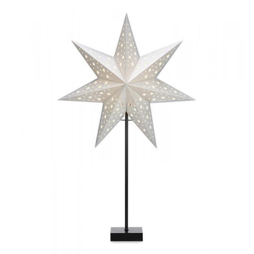 Markslöjd 704455 - Decorazione natalizia SOLVALLA 1xE14/25W/230V argento 69 cm