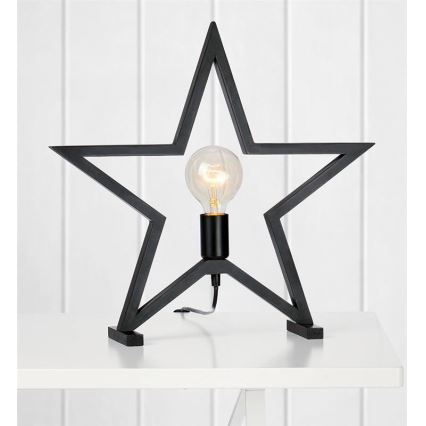 Markslöjd 704552 - Decorazione da tavola di Natale MARTA 1xE27/40W/230V nero