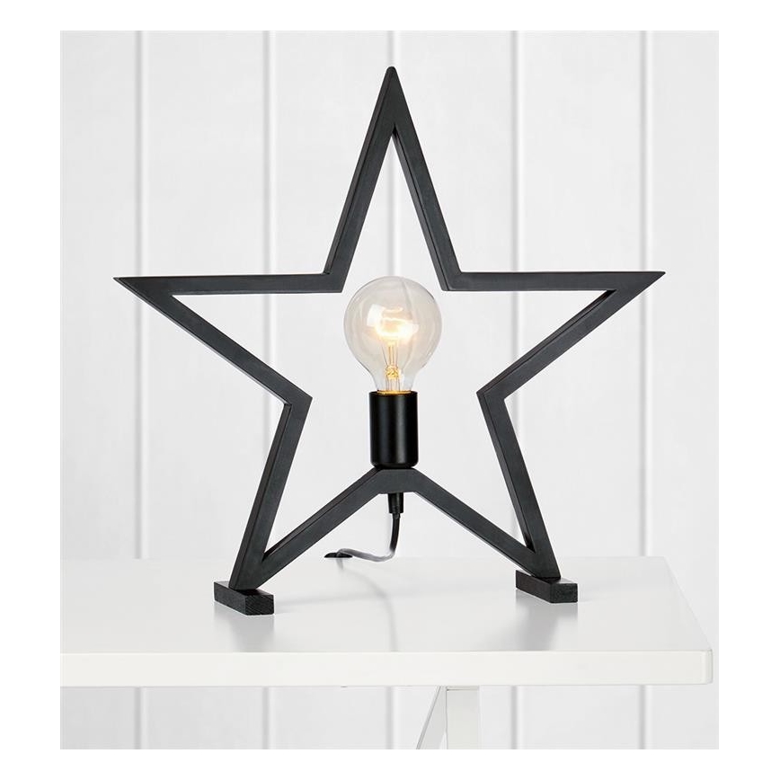 Markslöjd 704552 - Decorazione da tavola di Natale MARTA 1xE27/40W/230V nero