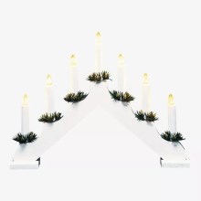 Markslöjd 704641 - Candeliere di Natale OLA 7xE10/3W/230V bianco