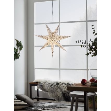 Markslöjd 704876 - Decorazione di Natale KARLA 1xE14/25W/230V bianca 75 cm