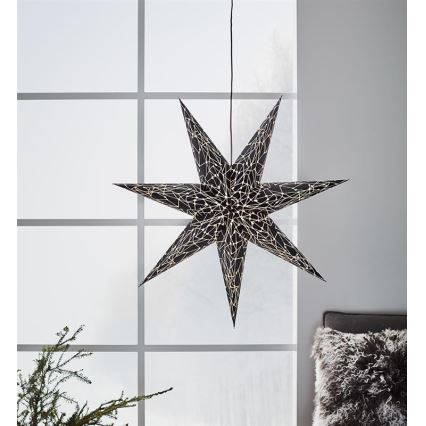 Markslöjd 704877 - Decorazione di Natale KARLA 1xE14/25W/230V nero 75 cm