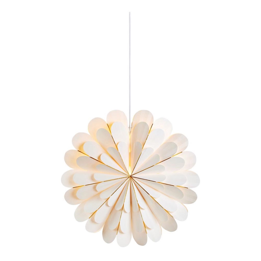 Markslöjd 705306 - Decorazione di Natale MARIGOLD 1xE14/25W/230V 45 cm bianco