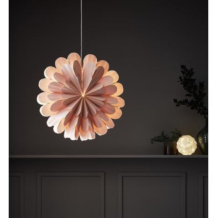 Markslöjd 705307 - Decorazione di Natale MARIGOLD 1xE14/25W/230V 60 cm rosa