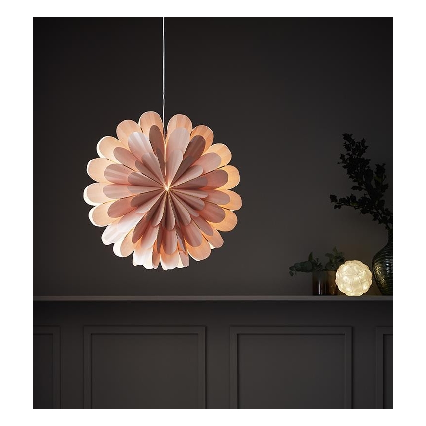 Markslöjd 705307 - Decorazione di Natale MARIGOLD 1xE14/25W/230V 60 cm rosa