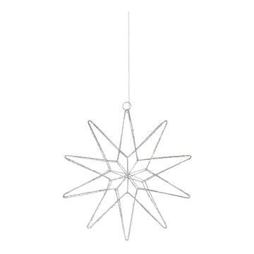 Markslöjd 705750 - Decorazione natalizia LED GLEAM LED/0,6W/3xAA argento